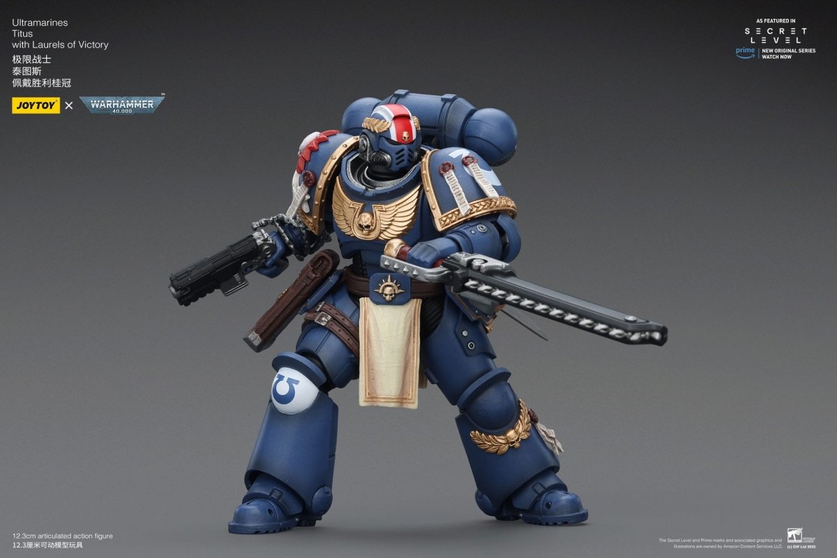 Joy Toy Warhammer 40k: Ultramarines Titus with Laurels of Victory 13cm - Loaded Dice