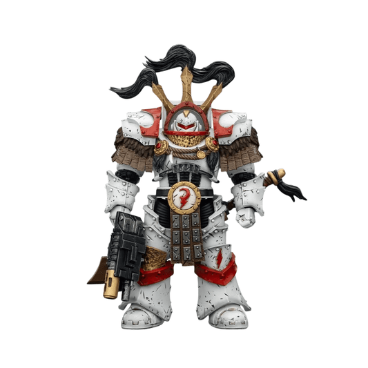 Joy Toy Warhammer 40k: White Scars Legion Praetor in Cataphractii Terminator Armour with Cyber Hawk Chogorian sword and combi-melta 14cm - Loaded Dice