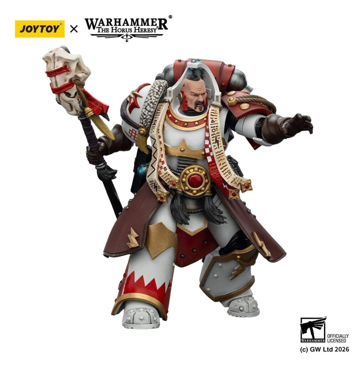 Joy Toy Warhammer 40k: White Scars Stormseer Consulwith Force Staff and Bolt Pistol 12cm - Loaded Dice