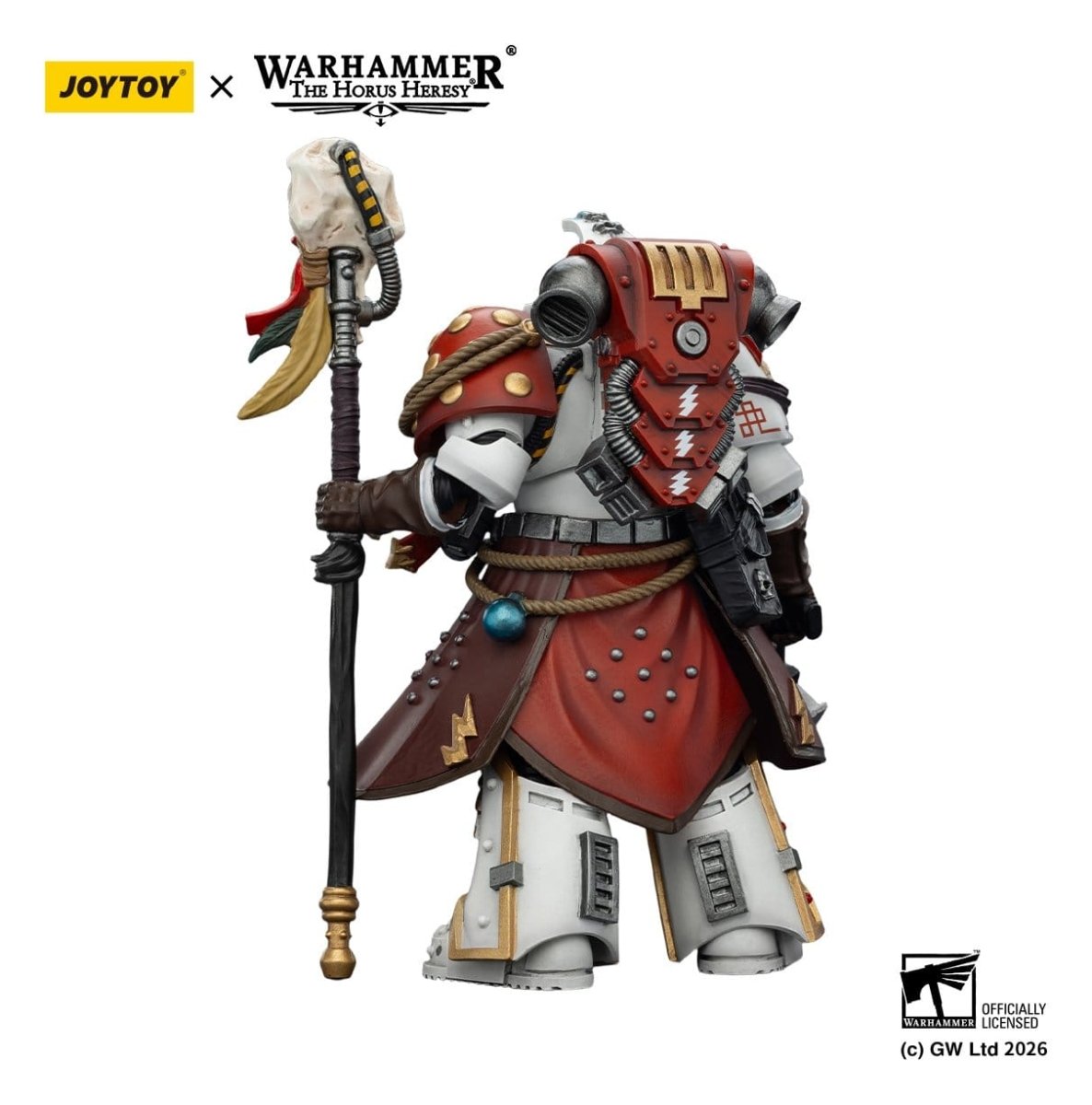 Joy Toy Warhammer 40k: White Scars Stormseer Consulwith Force Staff and Bolt Pistol 12cm - Loaded Dice