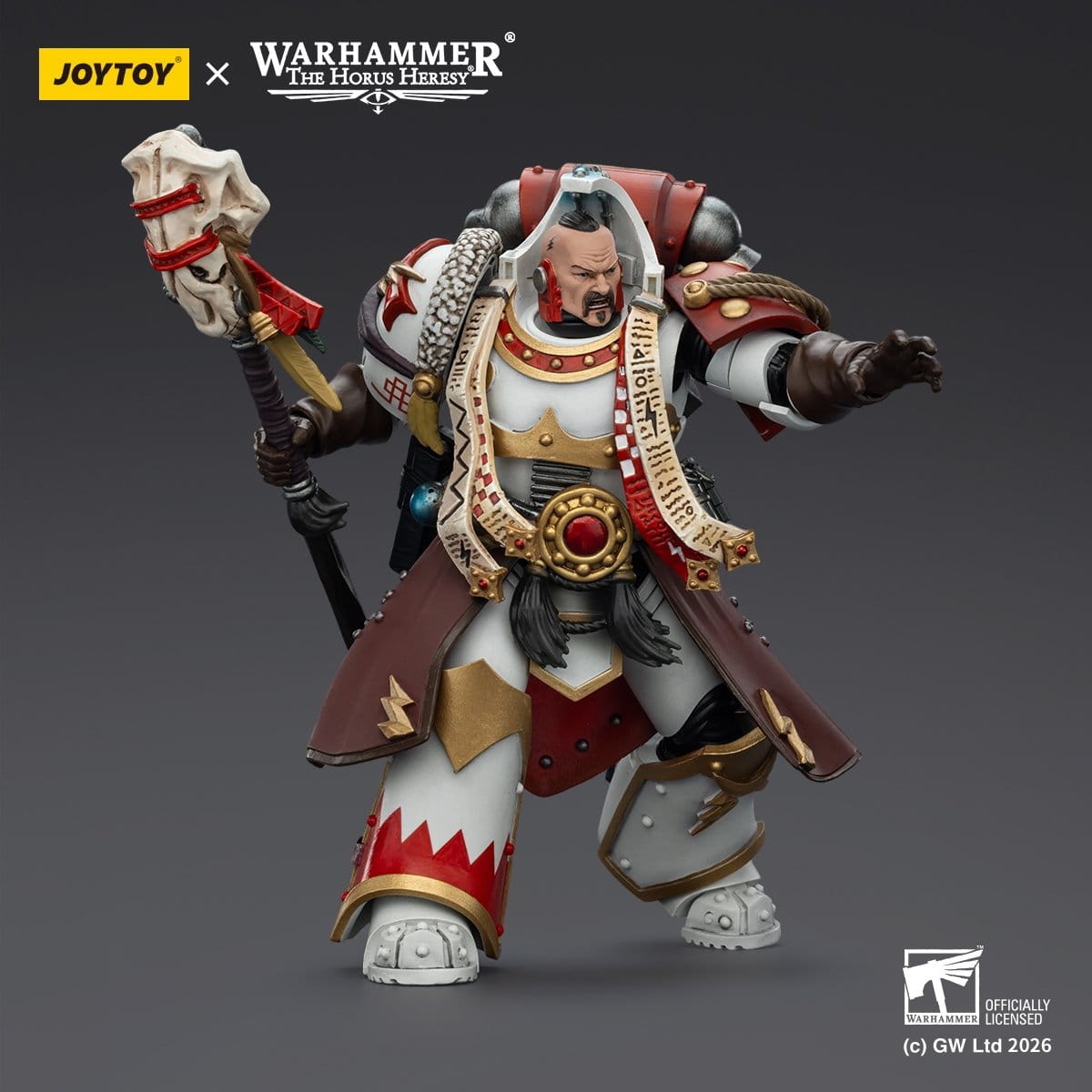 Joy Toy Warhammer 40k: White Scars Stormseer Consulwith Force Staff and Bolt Pistol 12cm - Loaded Dice
