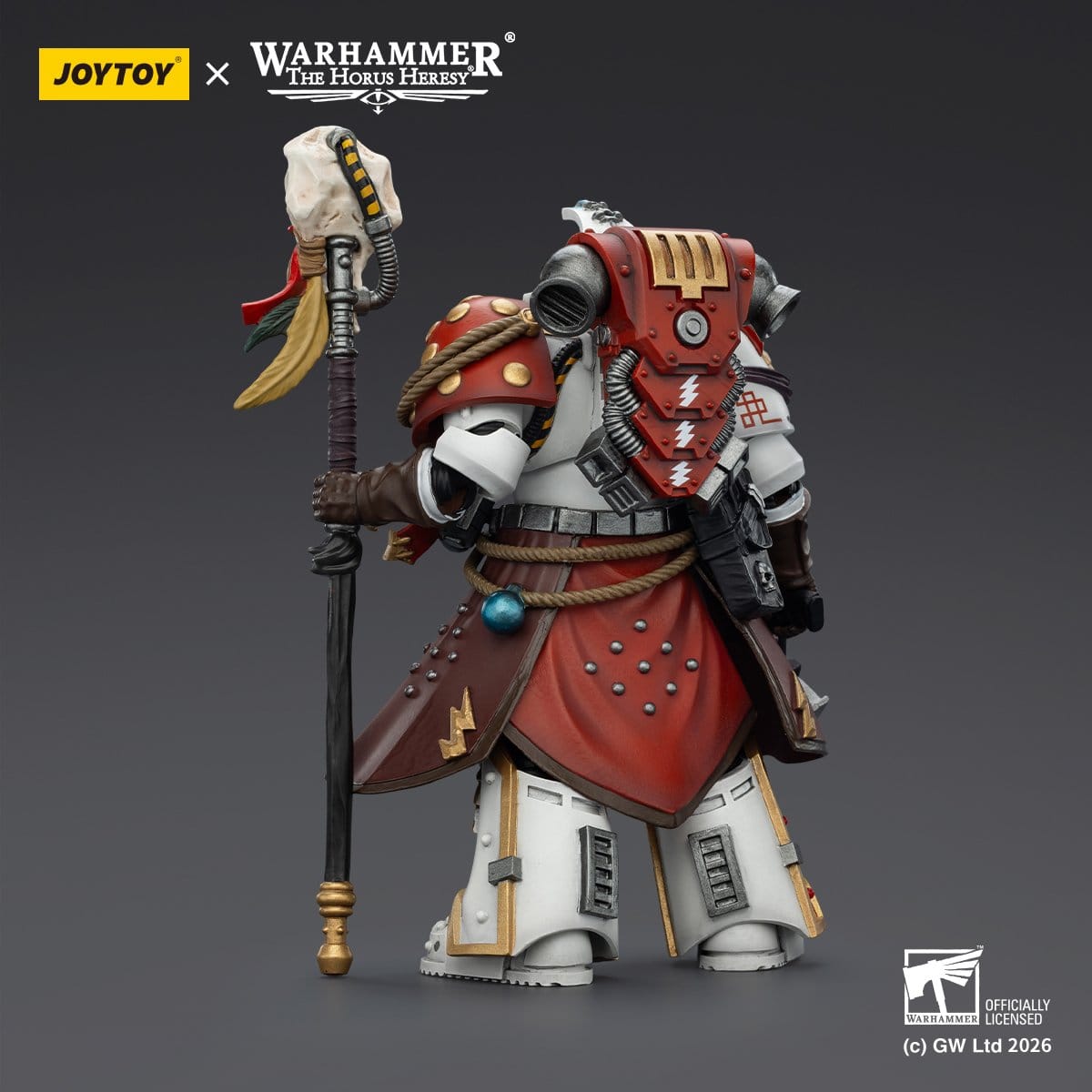 Joy Toy Warhammer 40k: White Scars Stormseer Consulwith Force Staff and Bolt Pistol 12cm - Loaded Dice
