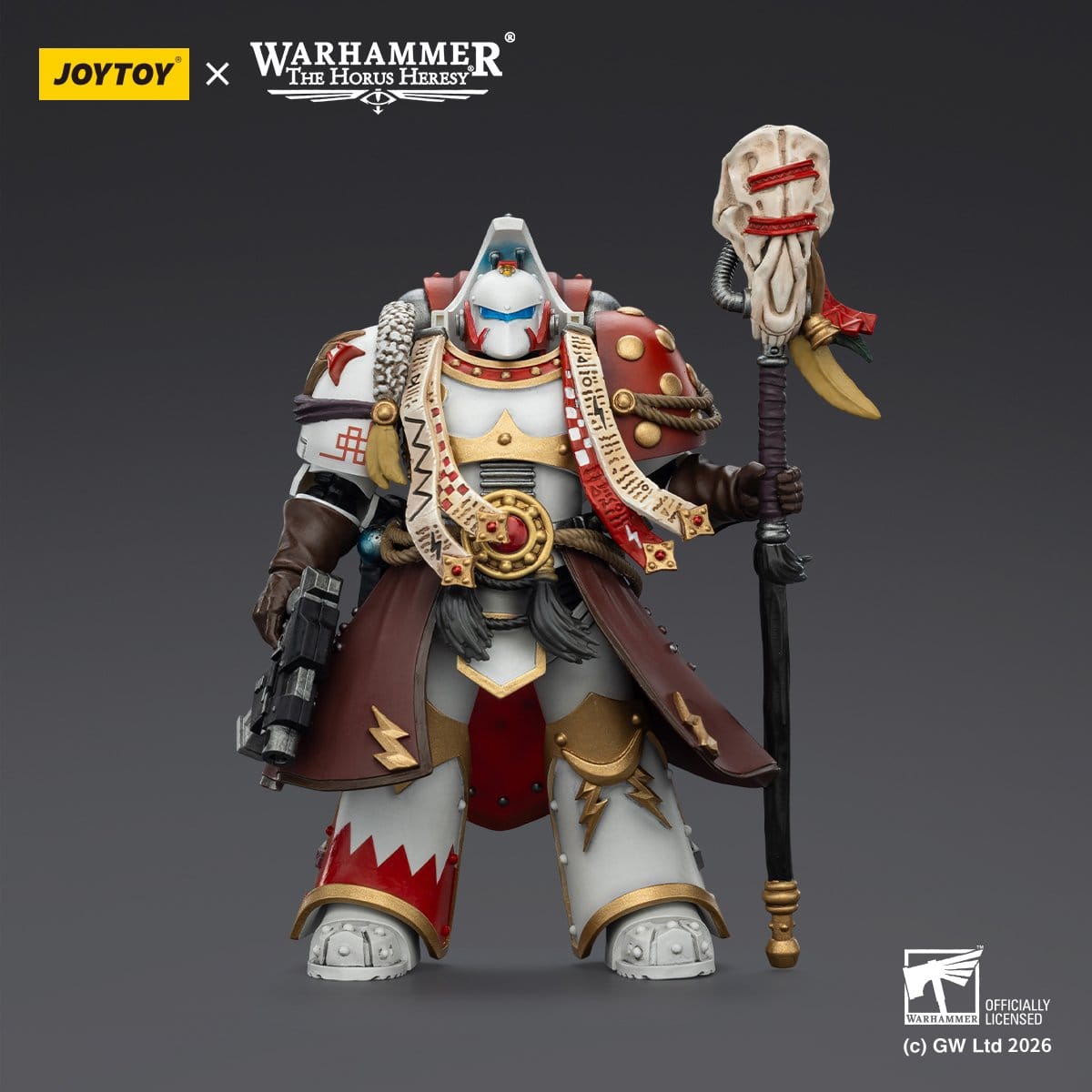 Joy Toy Warhammer 40k: White Scars Stormseer Consulwith Force Staff and Bolt Pistol 12cm - Loaded Dice