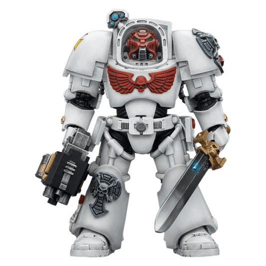 Joy Toy Warhammer 40k: White Scars Terminator 1 with Power Sword and Storm Bolter 14cm - Loaded Dice