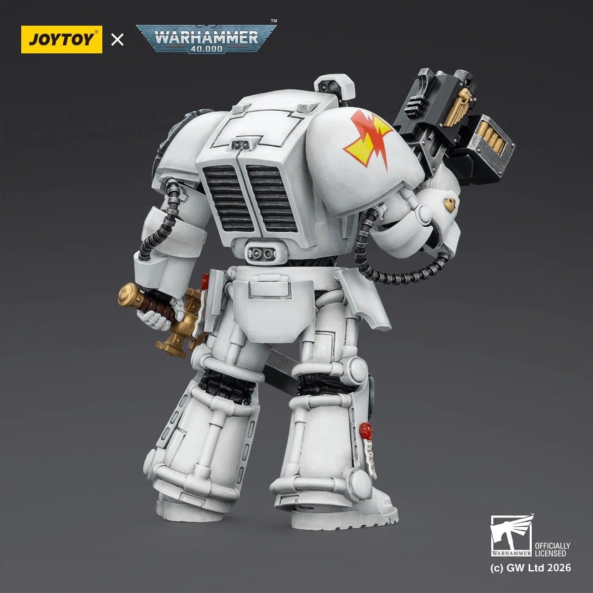 Joy Toy Warhammer 40k: White Scars Terminator 1 with Power Sword and Storm Bolter 14cm - Loaded Dice