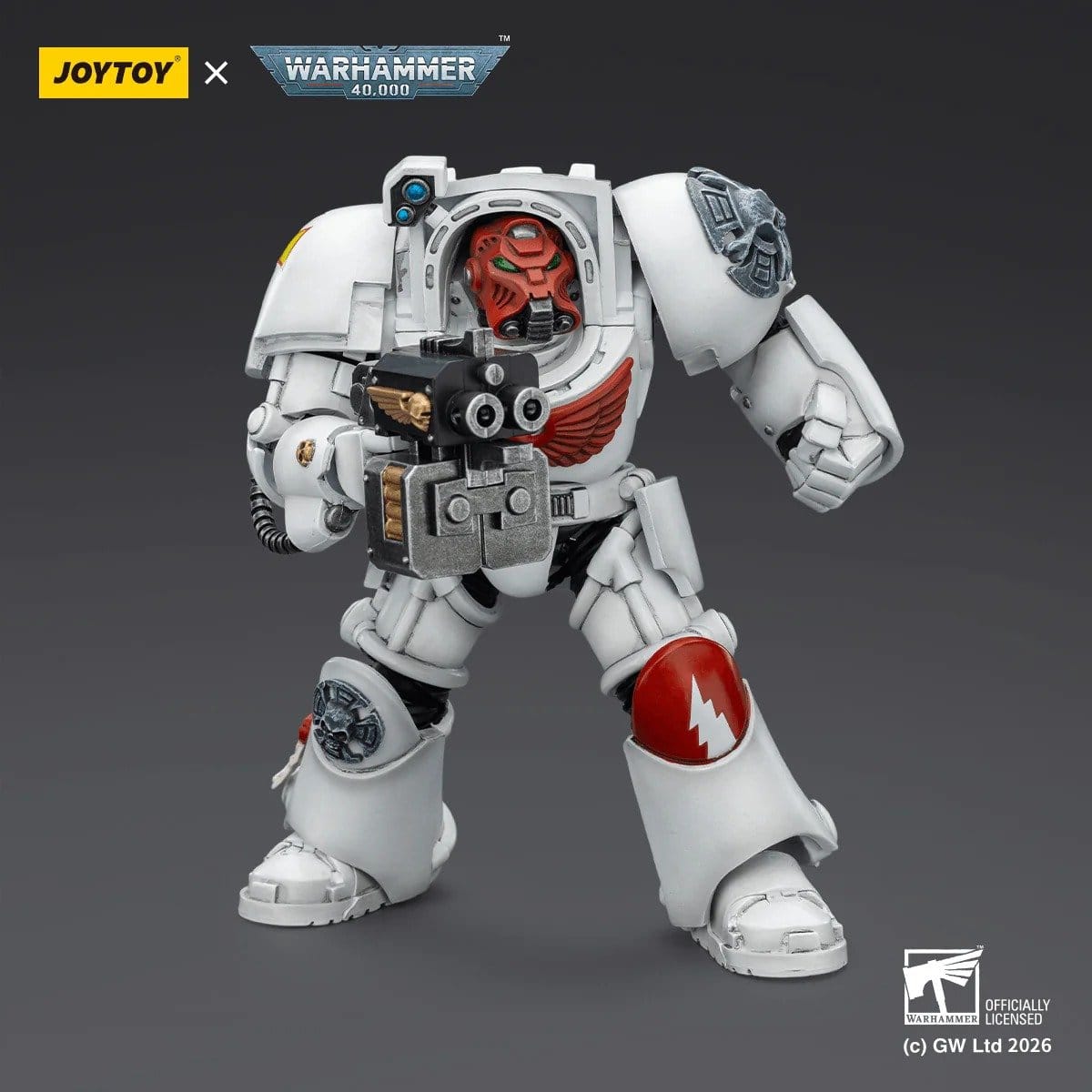 Joy Toy Warhammer 40k: White Scars Terminator 2 with Power Fist and Storm Bolter 14cm - Loaded Dice