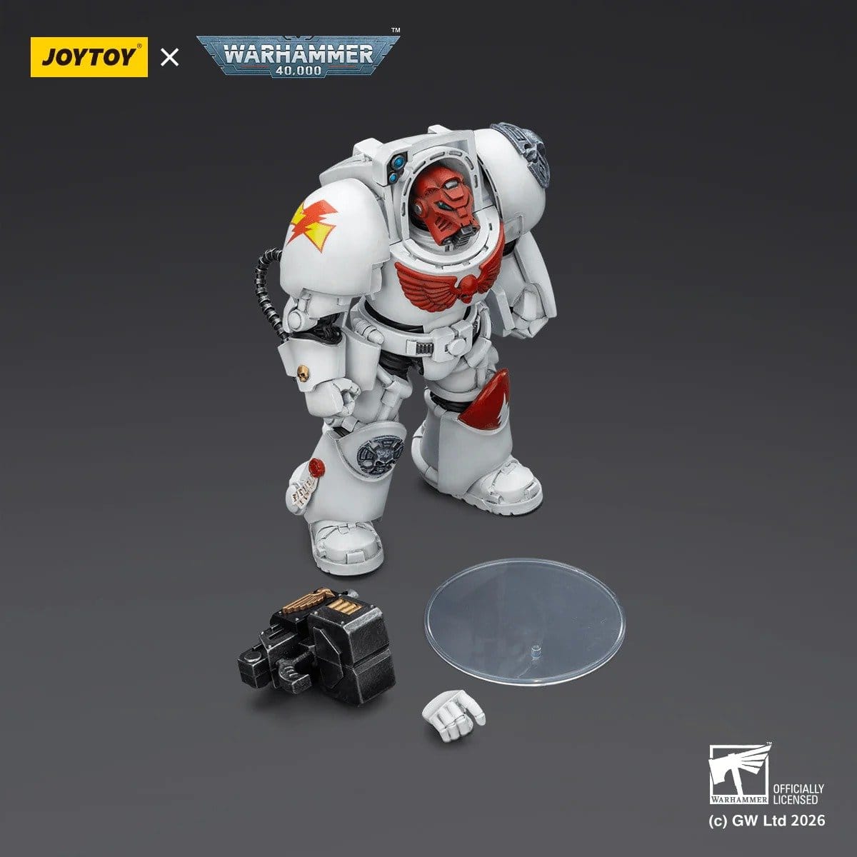 Joy Toy Warhammer 40k: White Scars Terminator 2 with Power Fist and Storm Bolter 14cm - Loaded Dice
