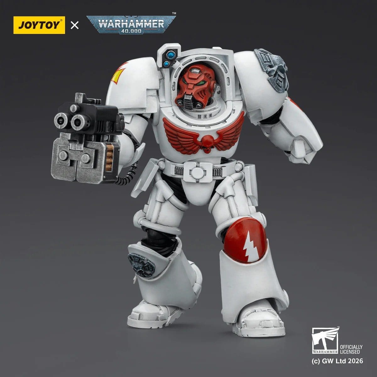 Joy Toy Warhammer 40k: White Scars Terminator 2 with Power Fist and Storm Bolter 14cm - Loaded Dice