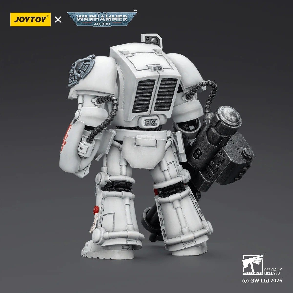 Joy Toy Warhammer 40k: White Scars Terminator 3 with Power Fist and Assault Cannon 14cm - Loaded Dice