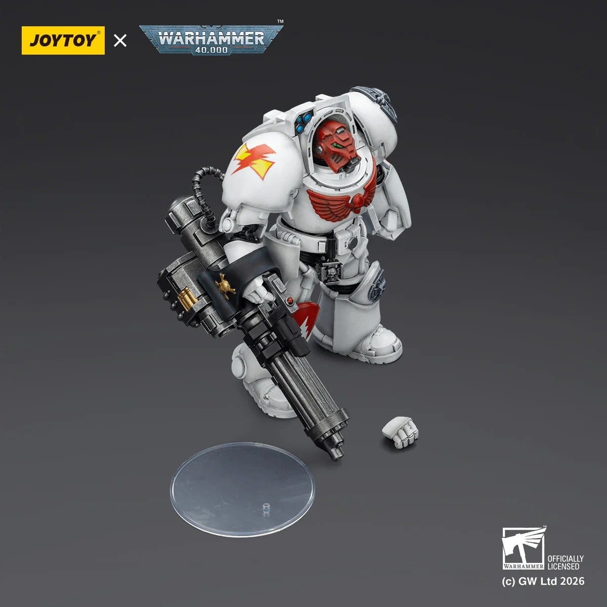 Joy Toy Warhammer 40k: White Scars Terminator 3 with Power Fist and Assault Cannon 14cm - Loaded Dice