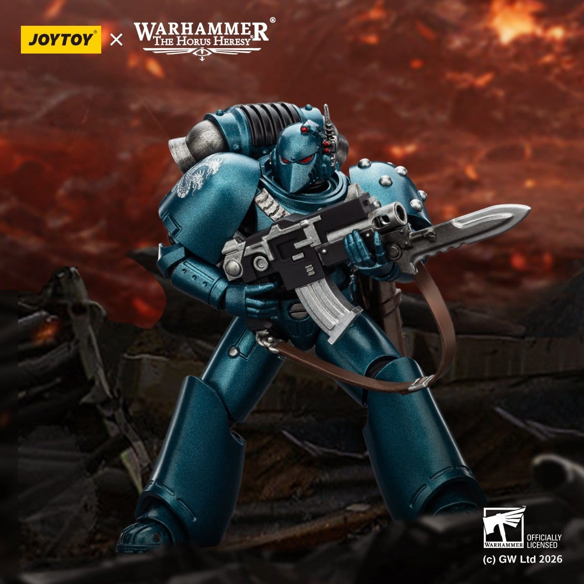 Joy Toy Warhammer The Horus Heresy: Alpha Legion MKVI Tactical Legionary 12cm - Loaded Dice