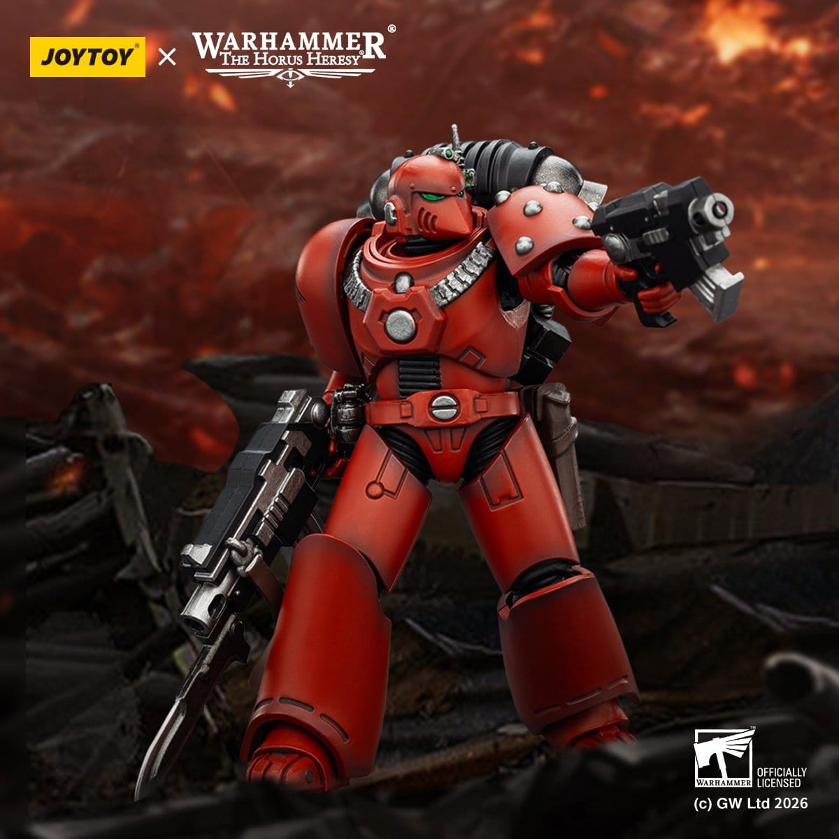 Joy Toy Warhammer The Horus Heresy: Blood Angels MKVI Tactical Legionary 12cm - Loaded Dice