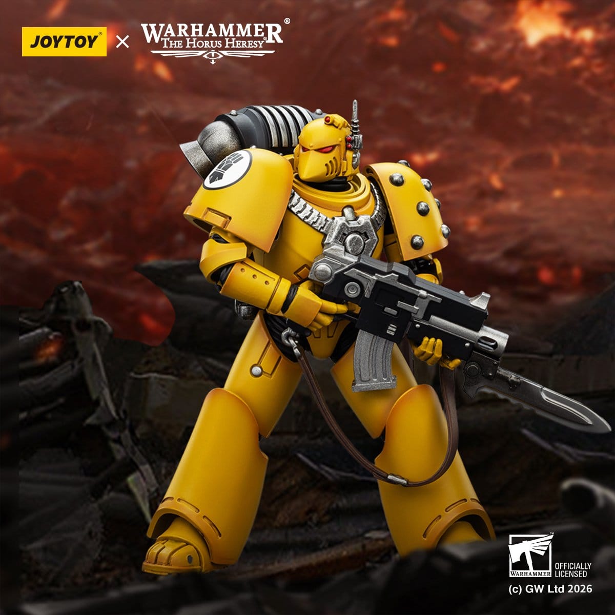 Joy Toy Warhammer The Horus Heresy: Imperial Fist MKVI Tactical Legionary 12cm - Loaded Dice