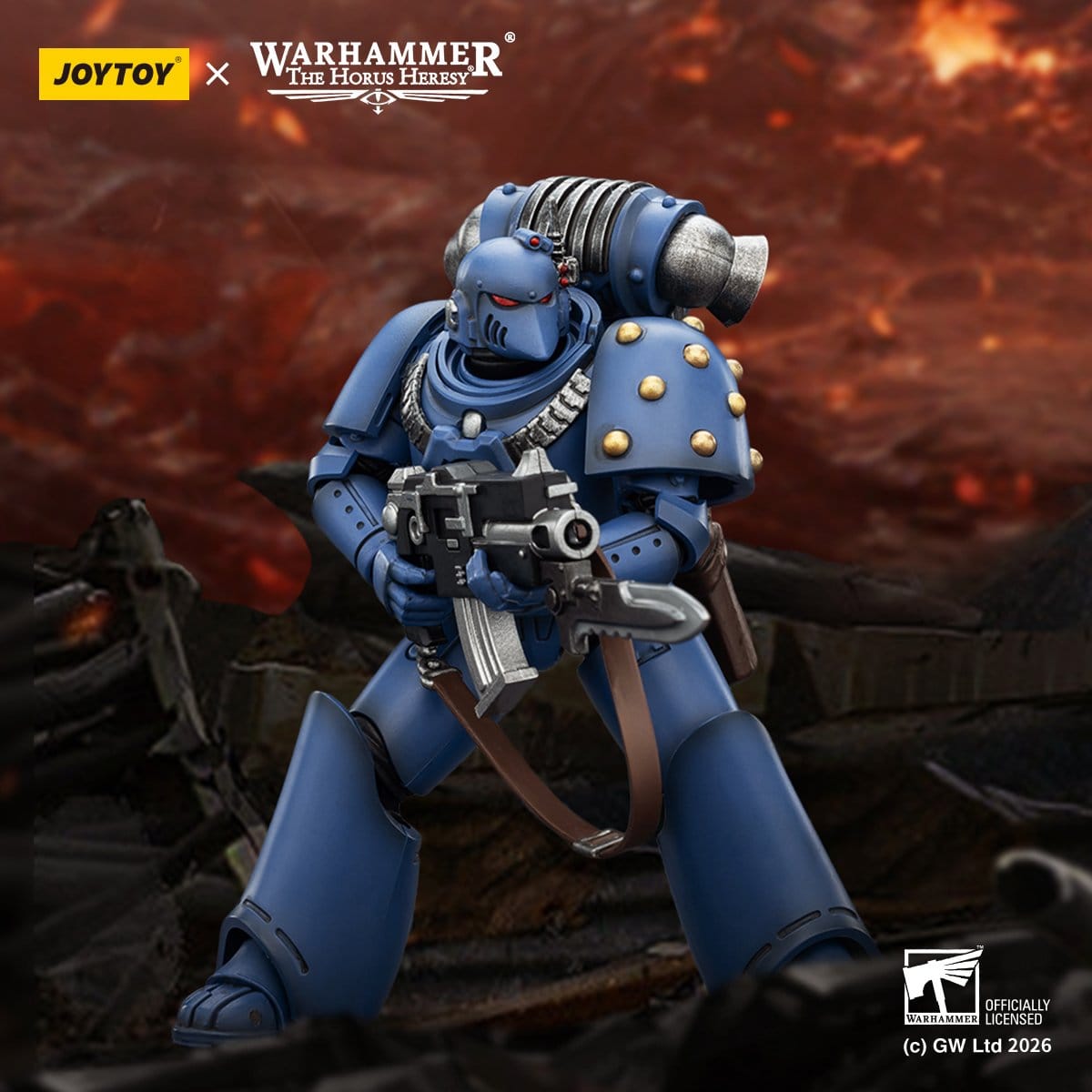 Joy Toy Warhammer The Horus Heresy: Ultramarines MKVI Tactical Legionary 12cm - Loaded Dice