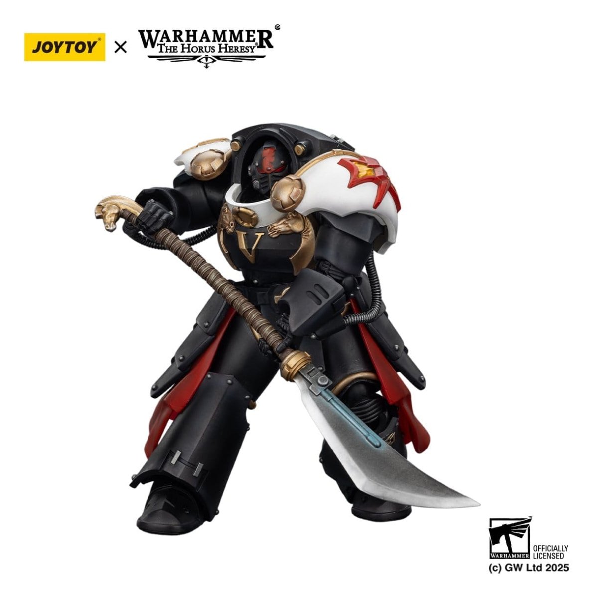 Joy Toy Warhammer The Horus Heresy: White Scars Ebon Keshig Terminator 1 with Power Glaive 13cm - Loaded Dice