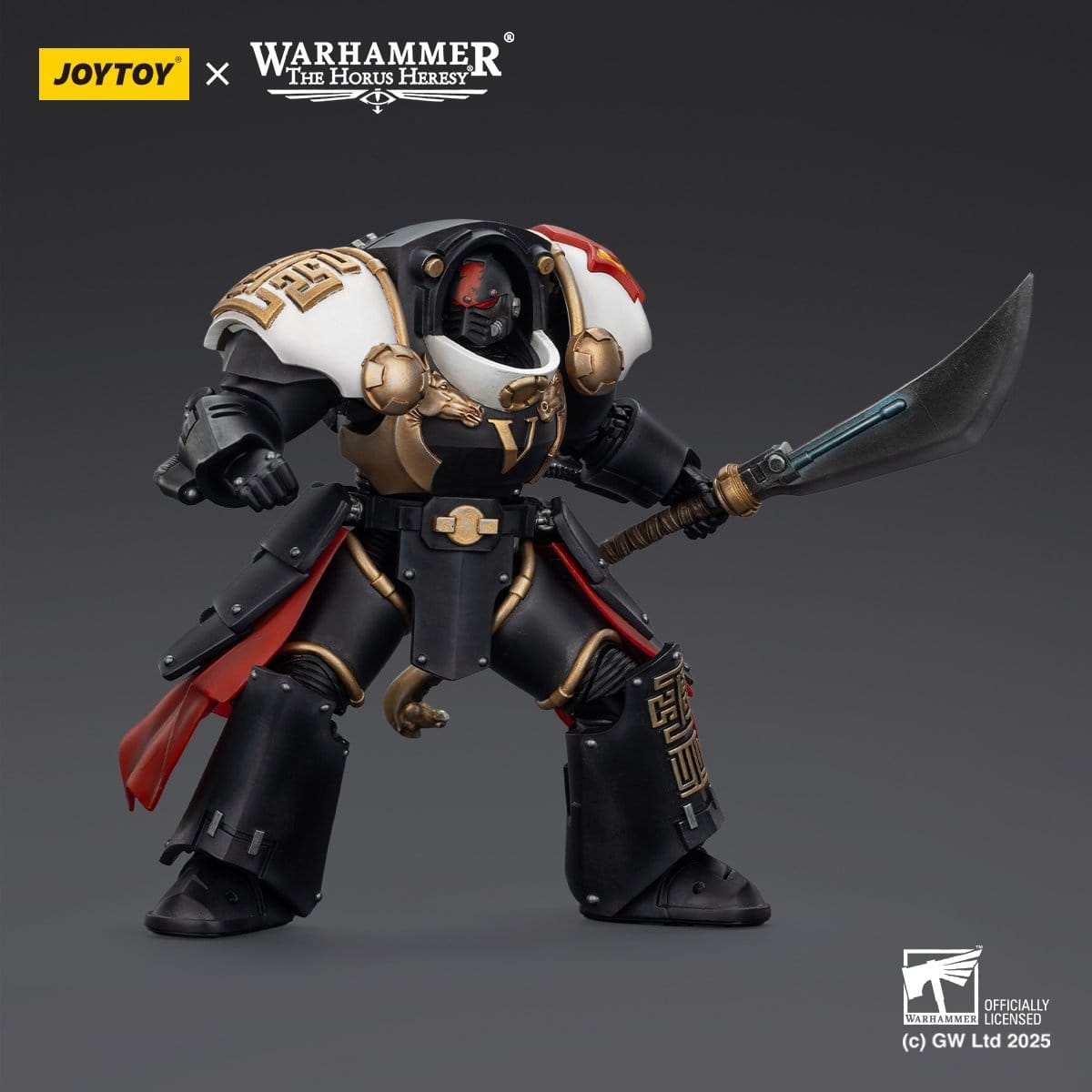 Joy Toy Warhammer The Horus Heresy: White Scars Ebon Keshig Terminator 1 with Power Glaive 13cm - Loaded Dice