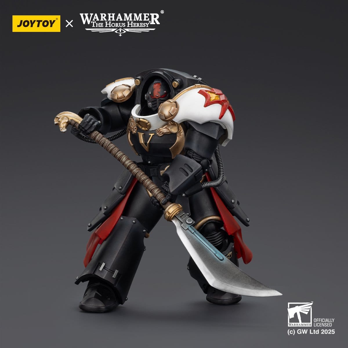 Joy Toy Warhammer The Horus Heresy: White Scars Ebon Keshig Terminator 1 with Power Glaive 13cm - Loaded Dice