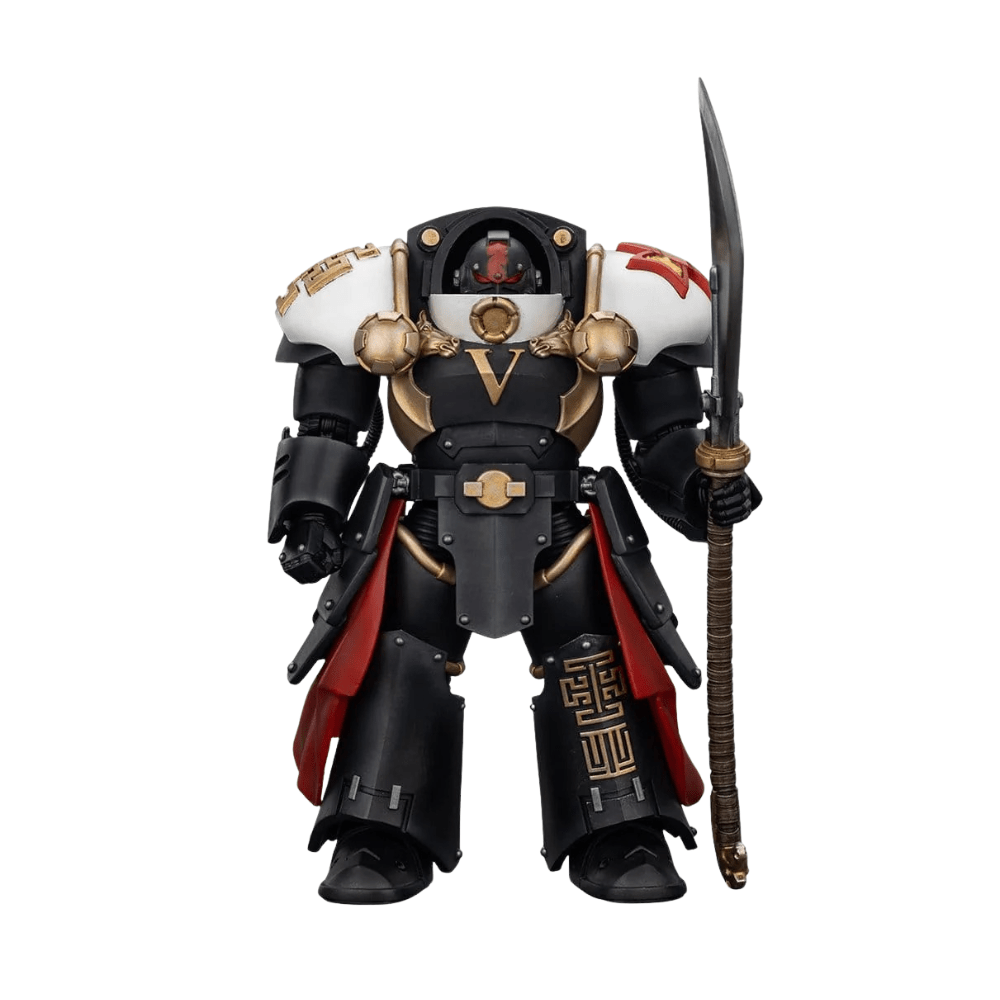 Joy Toy Warhammer The Horus Heresy: White Scars Ebon Keshig Terminator 1 with Power Glaive 13cm - Loaded Dice