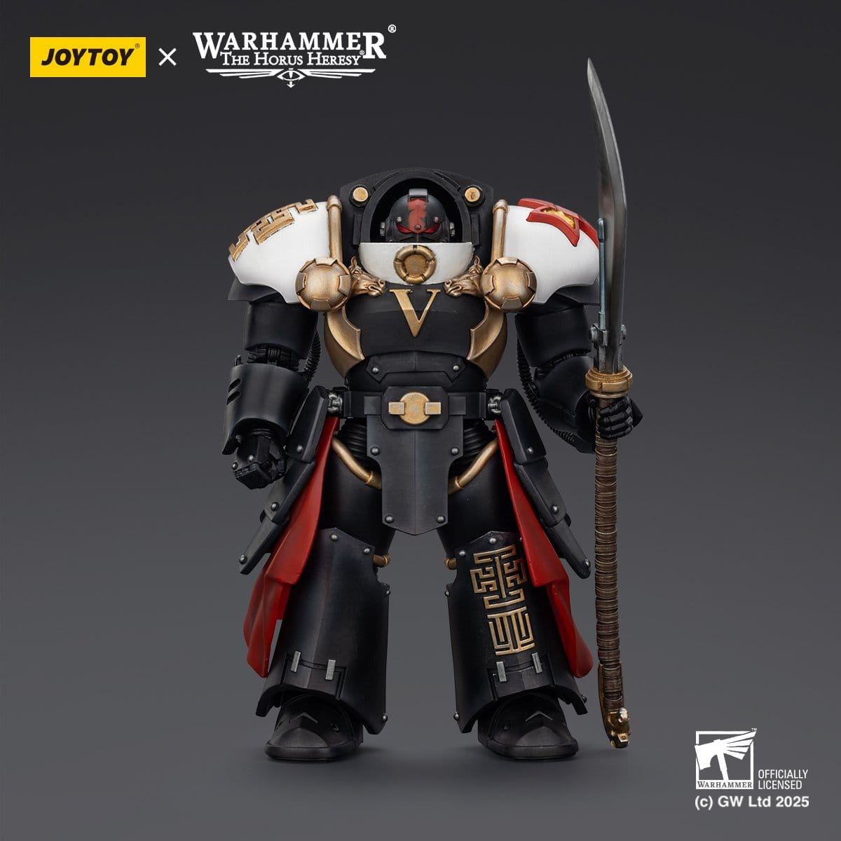 Joy Toy Warhammer The Horus Heresy: White Scars Ebon Keshig Terminator 1 with Power Glaive 13cm - Loaded Dice