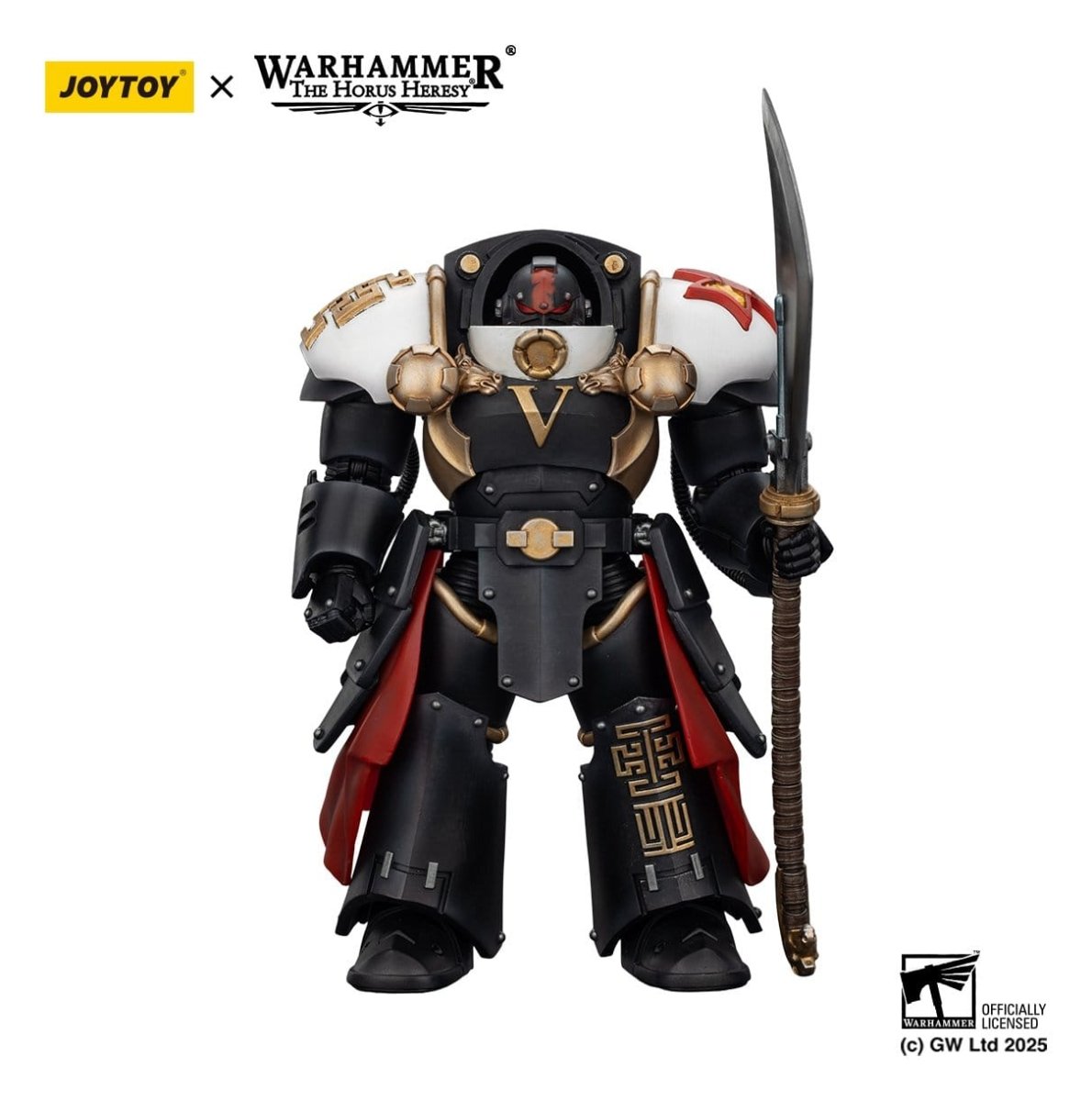 Joy Toy Warhammer The Horus Heresy: White Scars Ebon Keshig Terminator 1 with Power Glaive 13cm - Loaded Dice