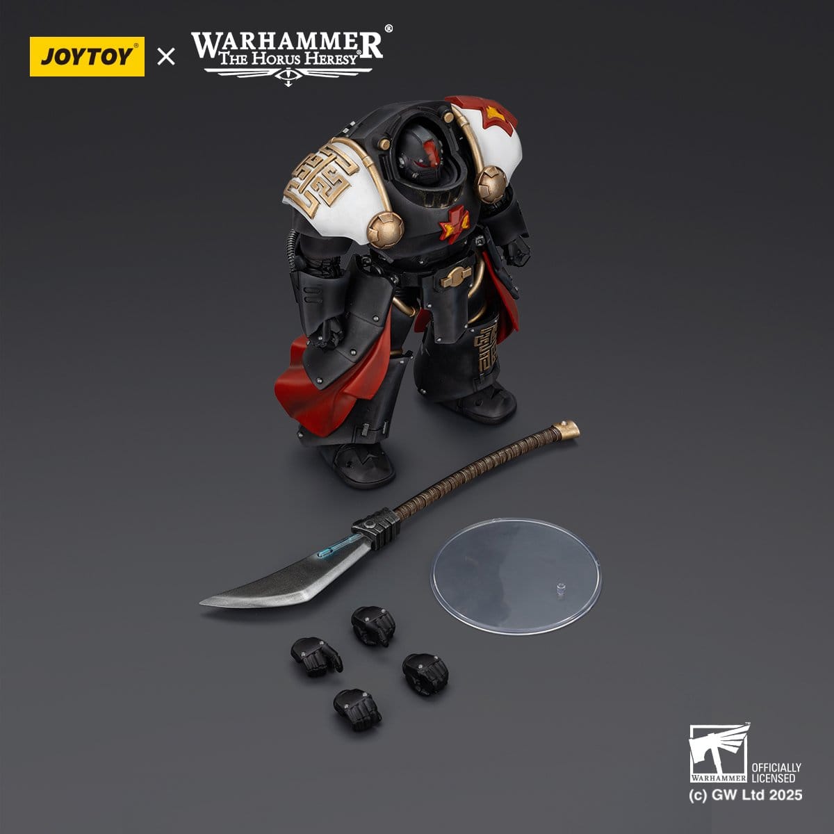 Joy Toy Warhammer The Horus Heresy: White Scars Ebon Keshig Terminator 2 with Power Glaive 13cm - Loaded Dice