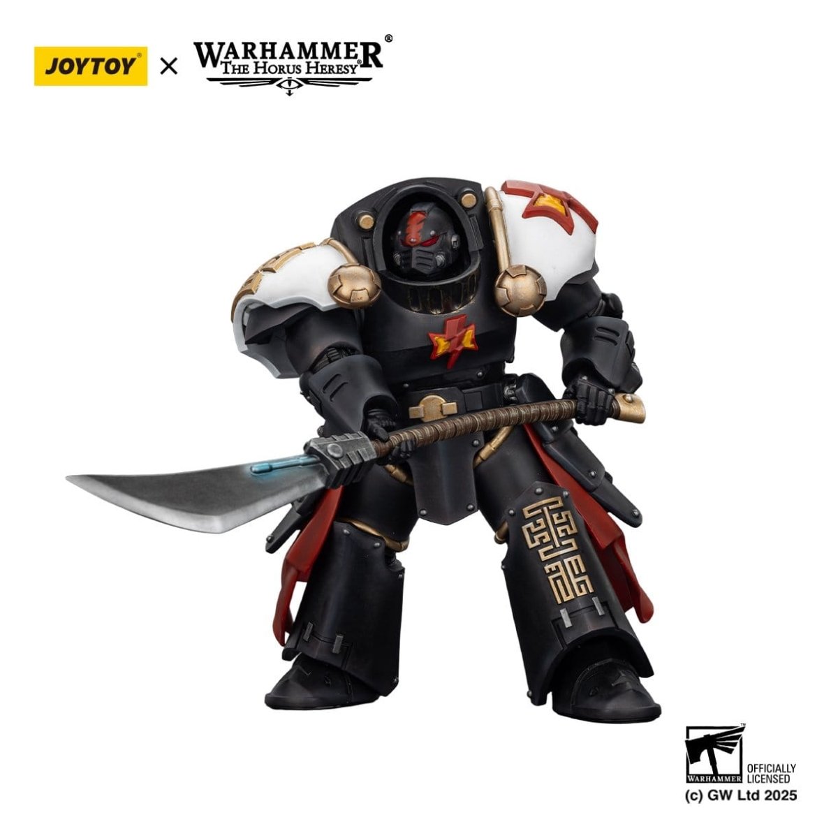 Joy Toy Warhammer The Horus Heresy: White Scars Ebon Keshig Terminator 2 with Power Glaive 13cm - Loaded Dice