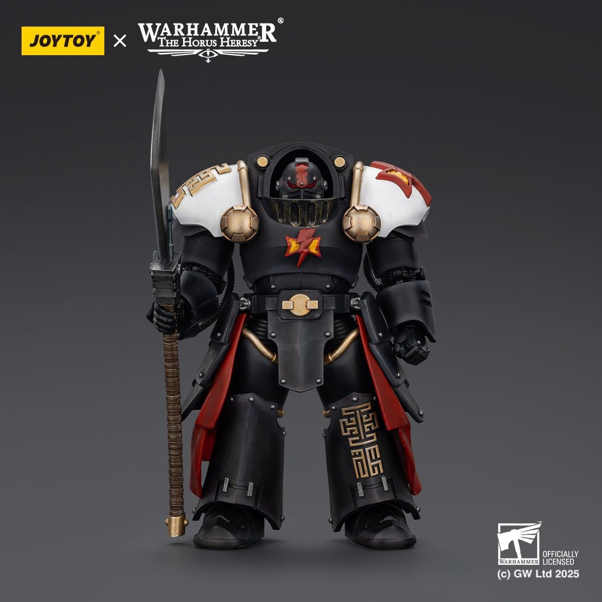 Joy Toy Warhammer The Horus Heresy: White Scars Ebon Keshig Terminator 2 with Power Glaive 13cm - Loaded Dice