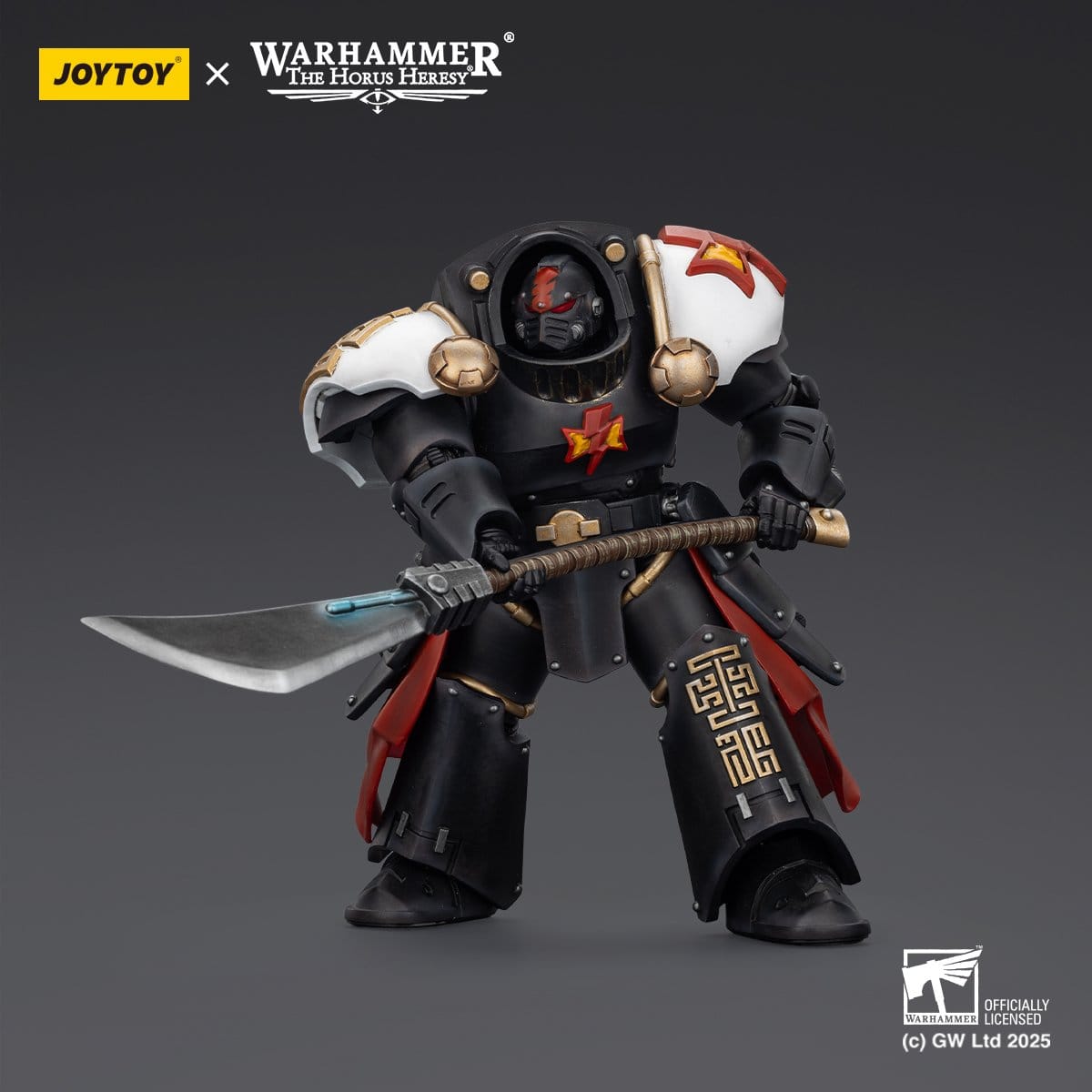 Joy Toy Warhammer The Horus Heresy: White Scars Ebon Keshig Terminator 2 with Power Glaive 13cm - Loaded Dice