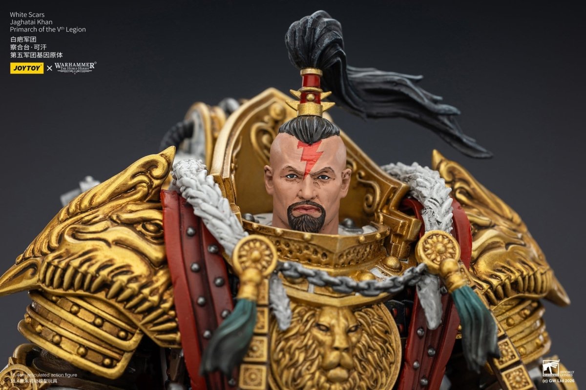 Joy Toy Warhammer The Horus Heresy: White Scars Jaghatai Khan Primarch of the Vth Legion 19cm - Loaded Dice