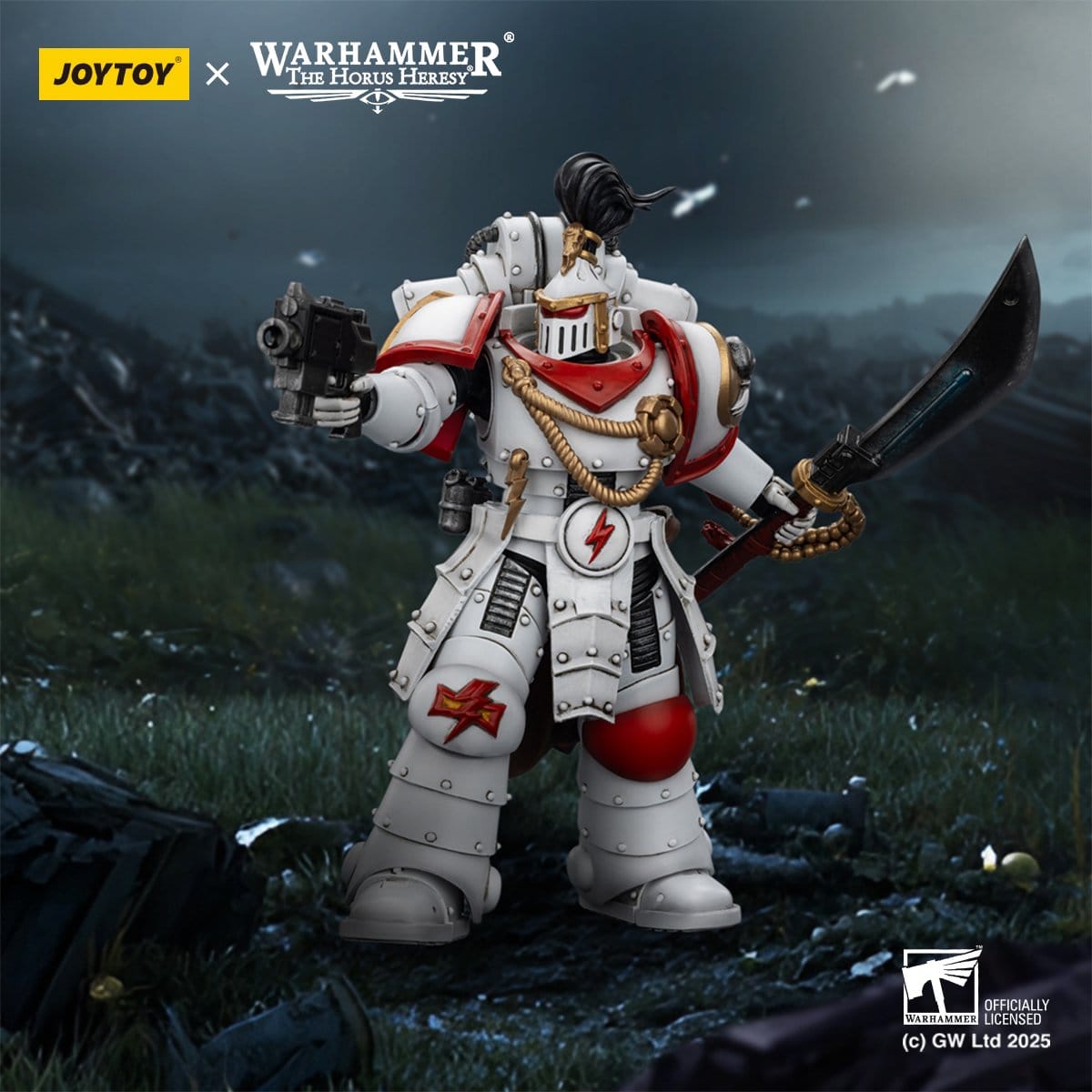 Joy Toy Warhammer The Horus Heresy: White Scars Legion Praetor 12cm - Loaded Dice