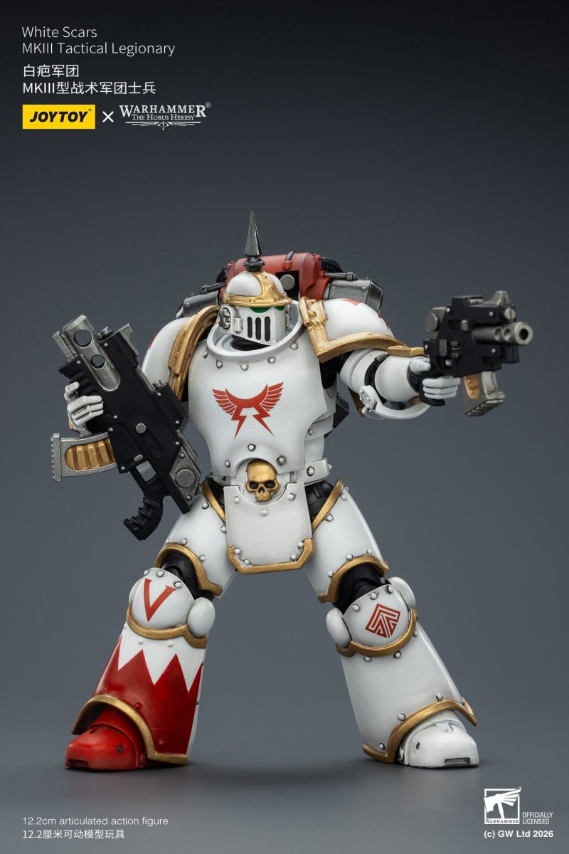 Joy Toy Warhammer The Horus Heresy: White Scars MKIll Tactical Legionary 12cm - Loaded Dice