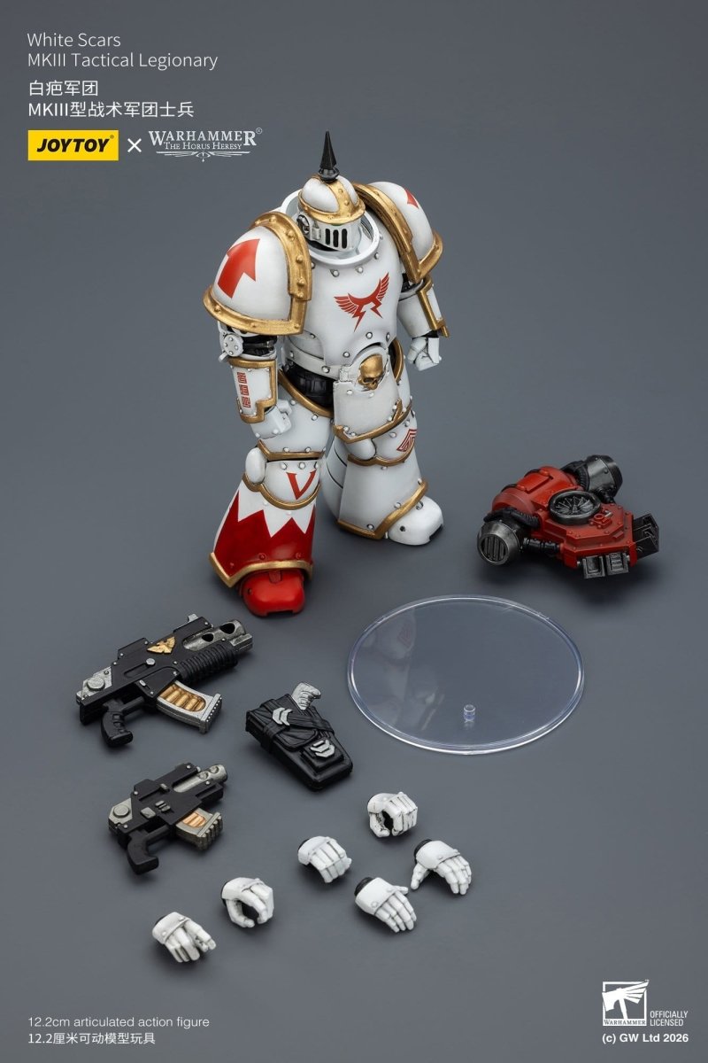 Joy Toy Warhammer The Horus Heresy: White Scars MKIll Tactical Legionary 12cm - Loaded Dice