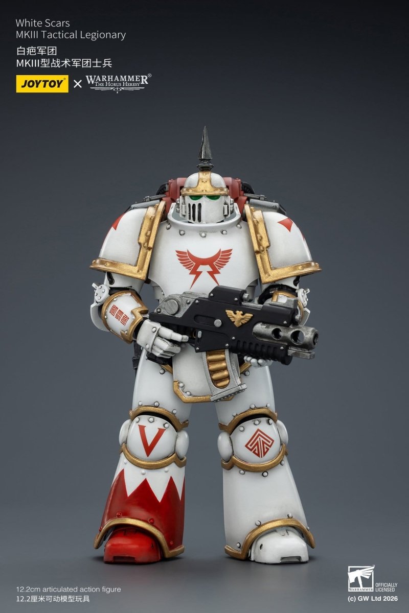 Joy Toy Warhammer The Horus Heresy: White Scars MKIll Tactical Legionary 12cm - Loaded Dice