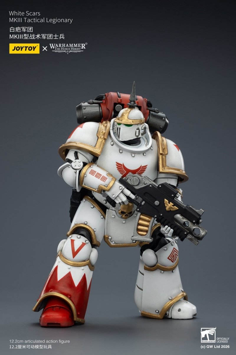 Joy Toy Warhammer The Horus Heresy: White Scars MKIll Tactical Legionary 12cm - Loaded Dice