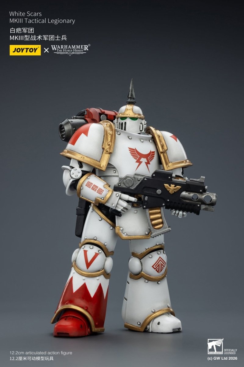 Joy Toy Warhammer The Horus Heresy: White Scars MKIll Tactical Legionary 12cm - Loaded Dice