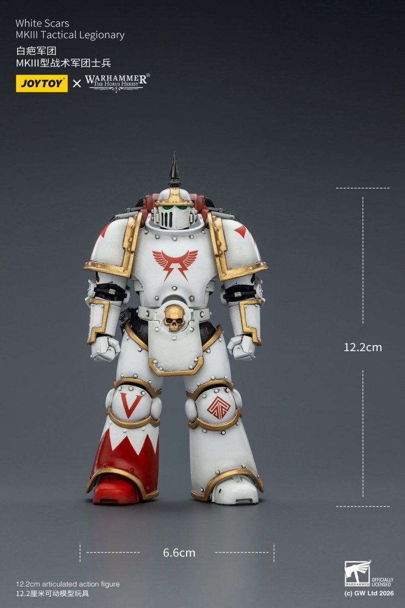 Joy Toy Warhammer The Horus Heresy: White Scars MKIll Tactical Legionary 12cm - Loaded Dice