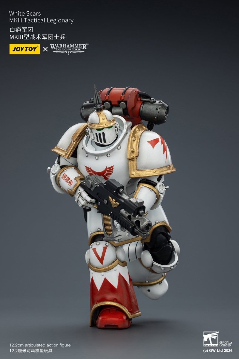 Joy Toy Warhammer The Horus Heresy: White Scars MKIll Tactical Legionary 12cm - Loaded Dice