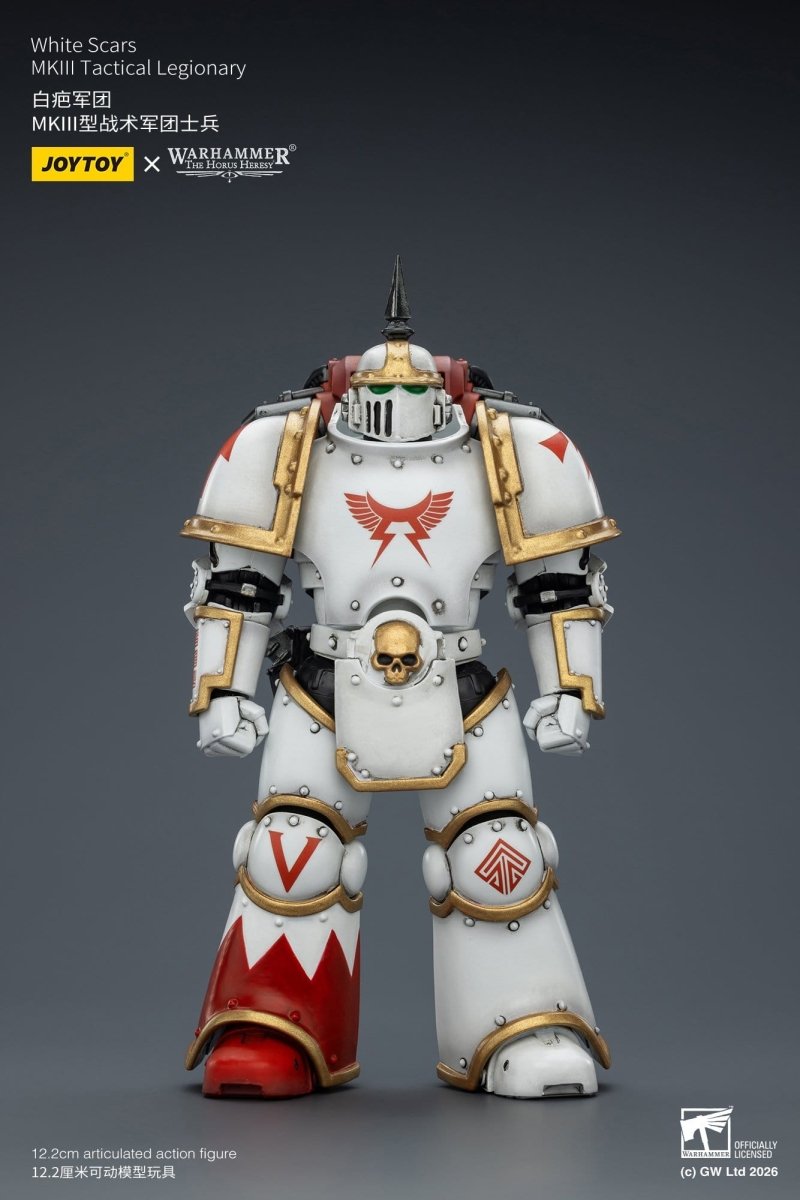 Joy Toy Warhammer The Horus Heresy: White Scars MKIll Tactical Legionary 12cm - Loaded Dice