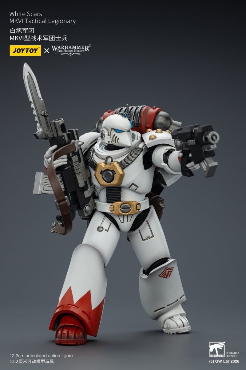 Joy Toy Warhammer The Horus Heresy: White Scars MKVI Tactical Legionary 12cm - Loaded Dice