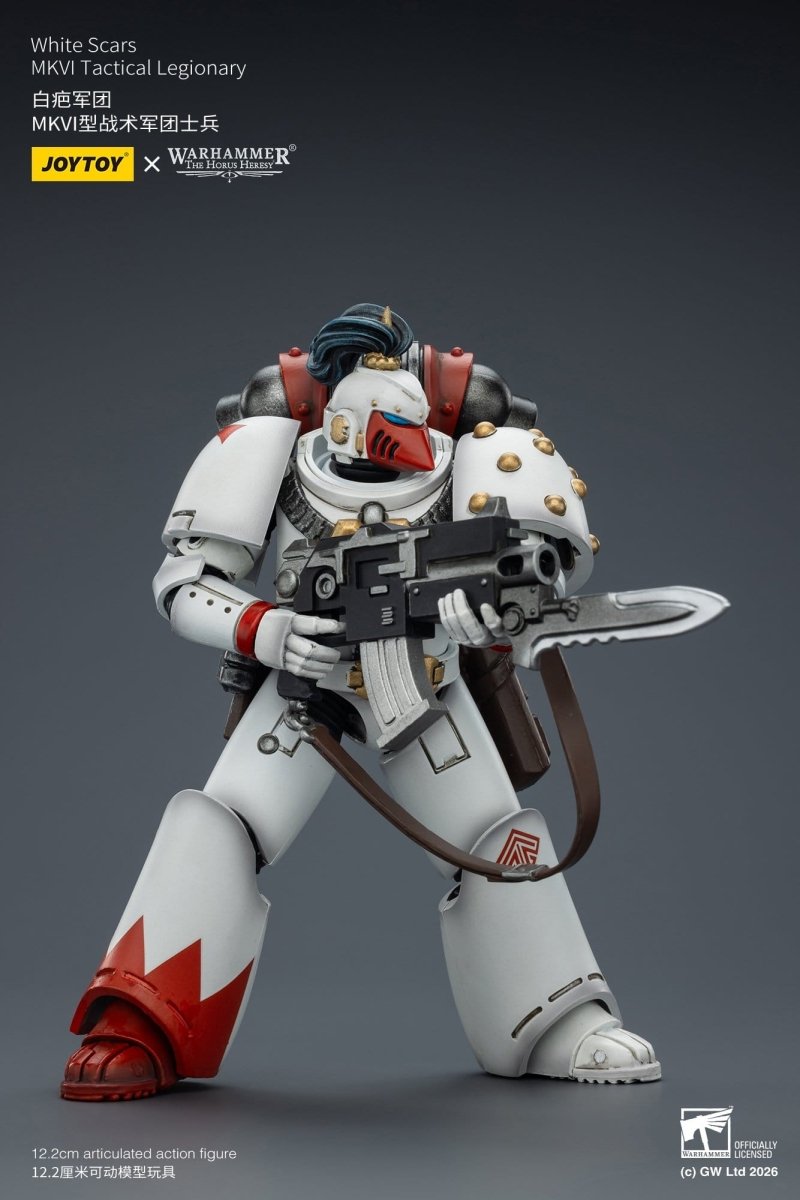 Joy Toy Warhammer The Horus Heresy: White Scars MKVI Tactical Legionary 12cm - Loaded Dice