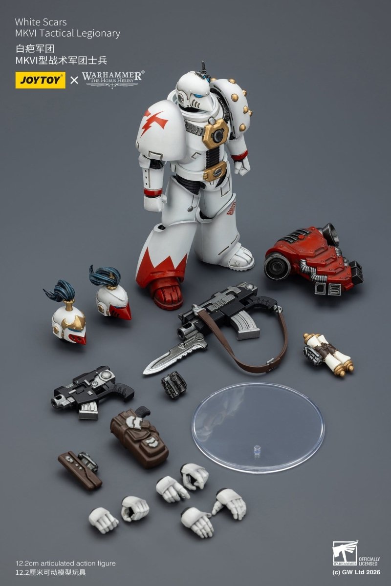 Joy Toy Warhammer The Horus Heresy: White Scars MKVI Tactical Legionary 12cm - Loaded Dice