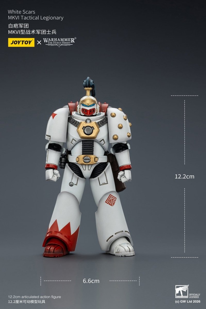 Joy Toy Warhammer The Horus Heresy: White Scars MKVI Tactical Legionary 12cm - Loaded Dice