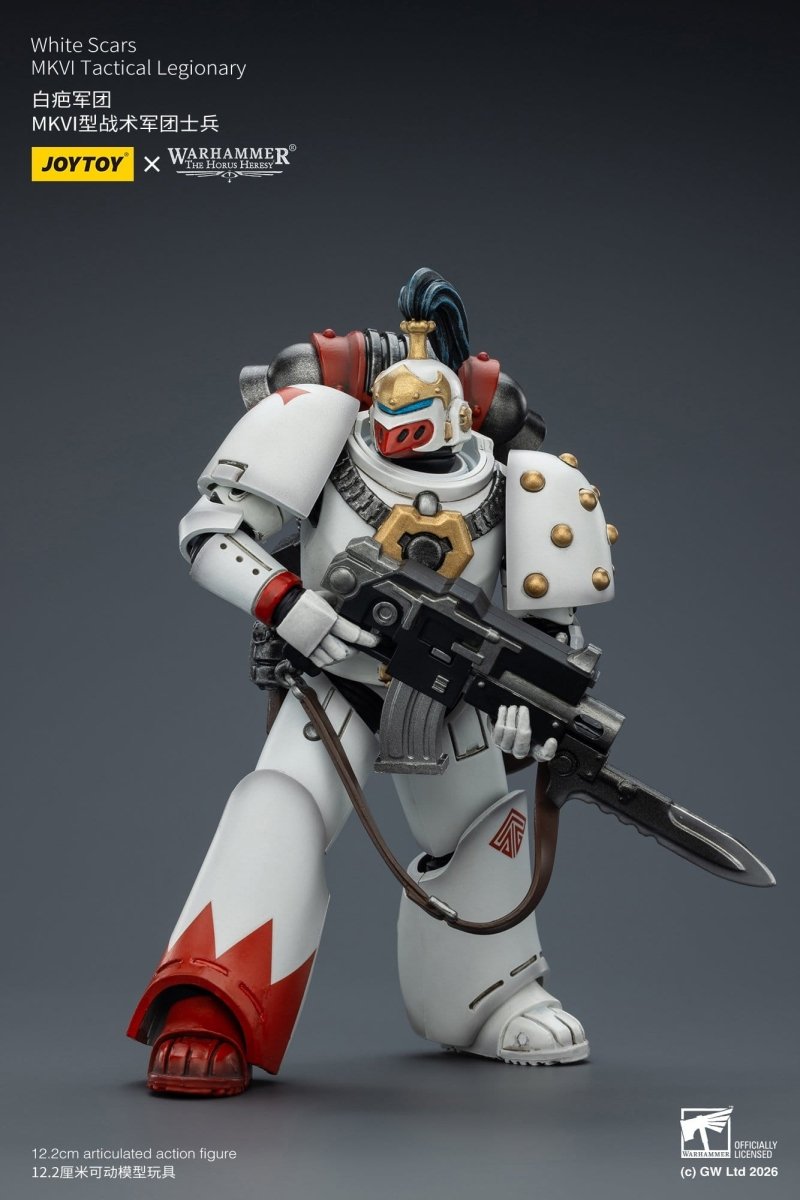 Joy Toy Warhammer The Horus Heresy: White Scars MKVI Tactical Legionary 12cm - Loaded Dice