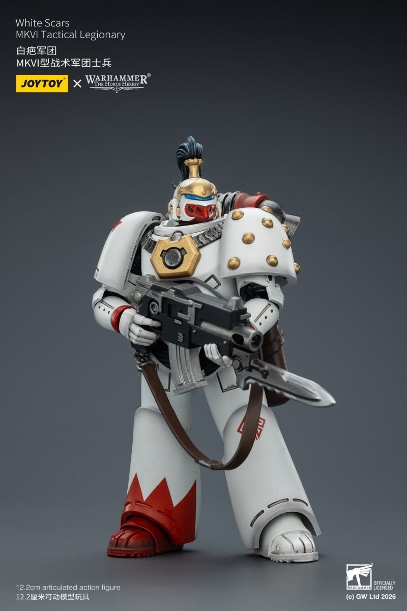 Joy Toy Warhammer The Horus Heresy: White Scars MKVI Tactical Legionary 12cm - Loaded Dice