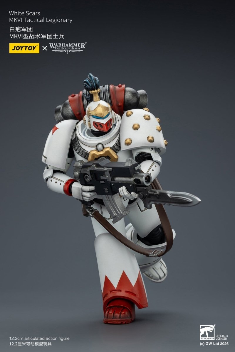 Joy Toy Warhammer The Horus Heresy: White Scars MKVI Tactical Legionary 12cm - Loaded Dice