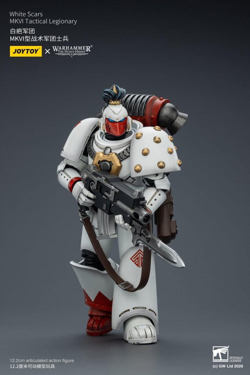 Joy Toy Warhammer The Horus Heresy: White Scars MKVI Tactical Legionary 12cm - Loaded Dice