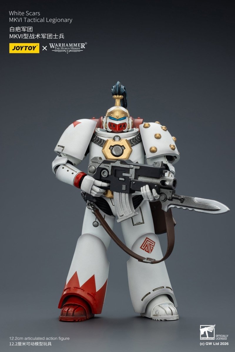 Joy Toy Warhammer The Horus Heresy: White Scars MKVI Tactical Legionary 12cm - Loaded Dice