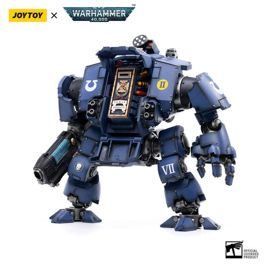 JoyToy Warhammer 40,000 1/18 Ultramarines Redemptor Dreadnought Brother Tyleas figure, front view