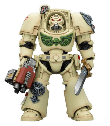 JoyToy Warhammer 40,000 Action Figure Dark Angels Deathwing Terminator 1 with Power Sword and Storm Bolter 14 cm