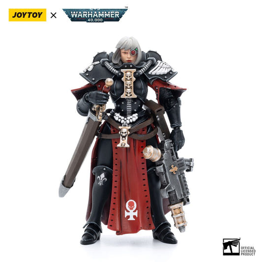 JoyToy Warhammer 40k 1/18 Adepta Sororitas Sister Superior Kassia figure with sword and bolt pistol